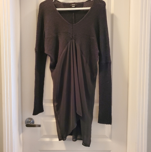 RUDSAK mixed media sweater black medium large - Picture 10 of 11